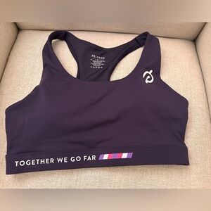 Brand New Peloton Purple Cadent Spliced Go Further Bra Size Medium With Tags